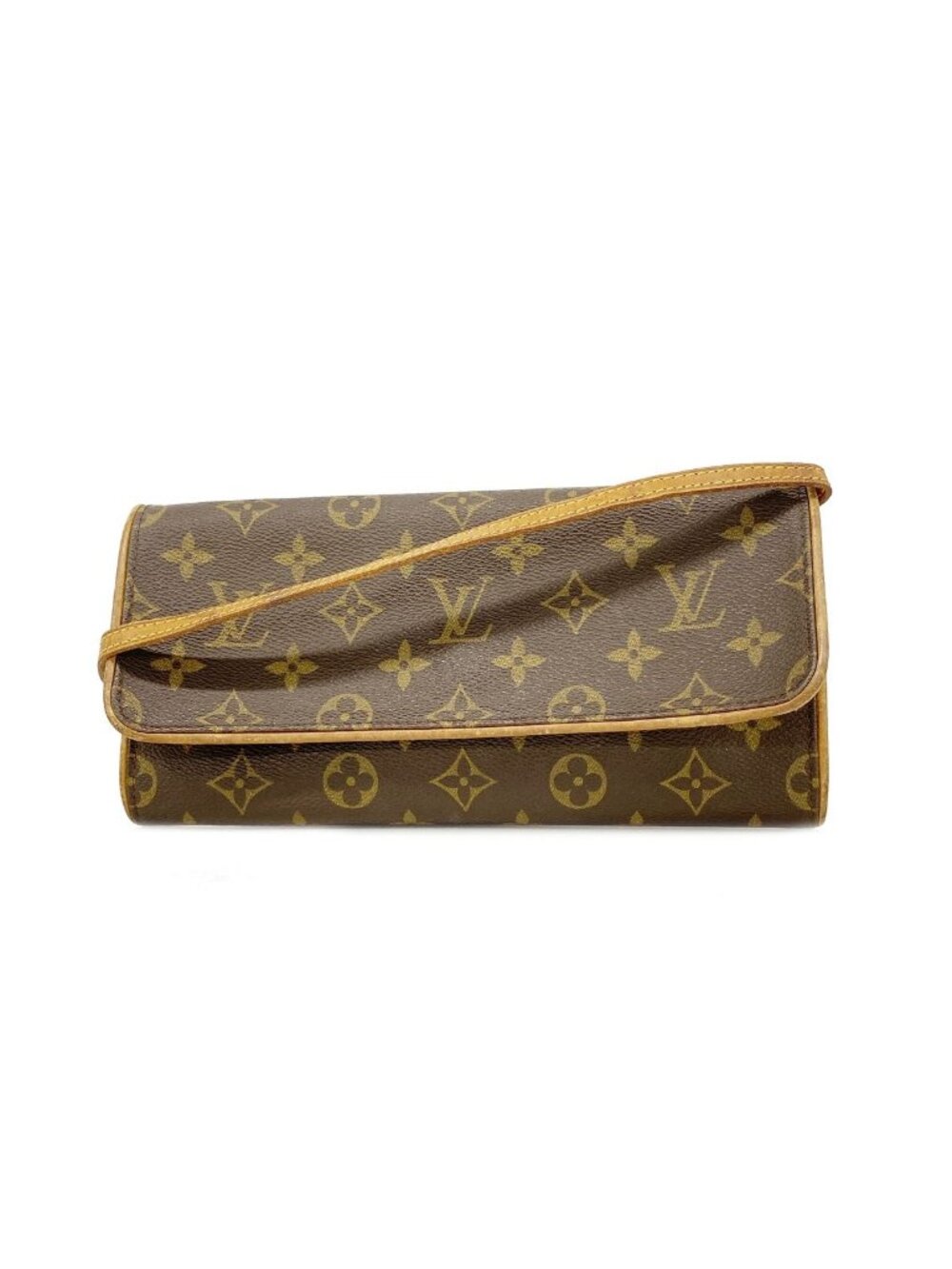 Louis Vuitton Shoulder Bag Monogram Pochette Twin GM Brown
